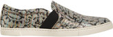 Thumbnail for your product : Lanvin Leopard Brocade Slip-On Sneakers