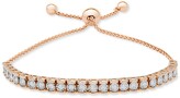 Thumbnail for your product : Wrapped Diamond Row Bolo Bracelet (3/4 ct. t.w.) in Sterling Silver, 14k Gold-Plated Sterling Silver or 14k Rose Gold-Plated Sterling Silver