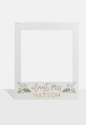 Missguided White Botanical Bridal Photo Booth Frame