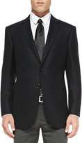 Thumbnail for your product : Giorgio Armani Hopsack Two-Button Jacket, Navy