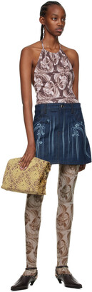 Anne Isabella Blue Denim Mini Skirt