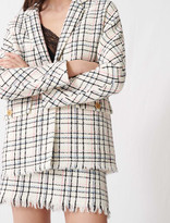 Thumbnail for your product : Maje Checked tweed-style jacket