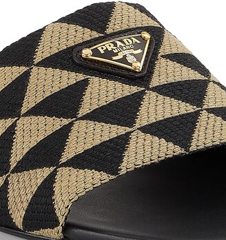 Prada Jacquard Logo Slides - ShopStyle