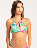 Thumbnail for your product : Hurley Bahia Reversible High Neck Bikini Top