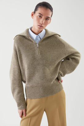 COS Zip Knit Sweater - ShopStyle