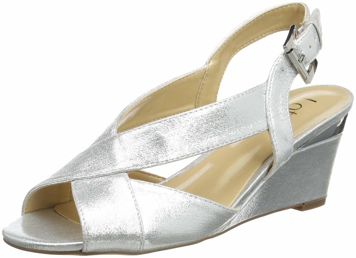 lotus silver sandals