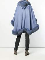 Thumbnail for your product : Liska hooded fur-trimmed coat