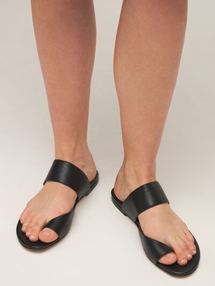 Gia Borghini 10mm Zefiro Leather Thong Sandals - ShopStyle