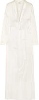 Thumbnail for your product : La Perla Stretch-silk Satin Robe - Ivory