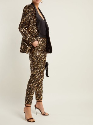 Dolce & Gabbana Leopard-pattern Sequinned Trousers - Leopard