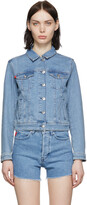 Thumbnail for your product : HUGO BOSS Blue Slim-Fit Denim Jacket