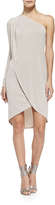 Thumbnail for your product : BCBGMAXAZRIA Jolee Single-Sleeve Shimmery Tulip Dress