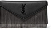 Thumbnail for your product : Saint Laurent Le Sept Chain-embellished Leather Clutch