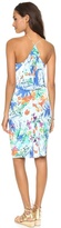 Thumbnail for your product : T-Bags 2073 Tbags Los Angeles V Neck Dress with Knot Detail