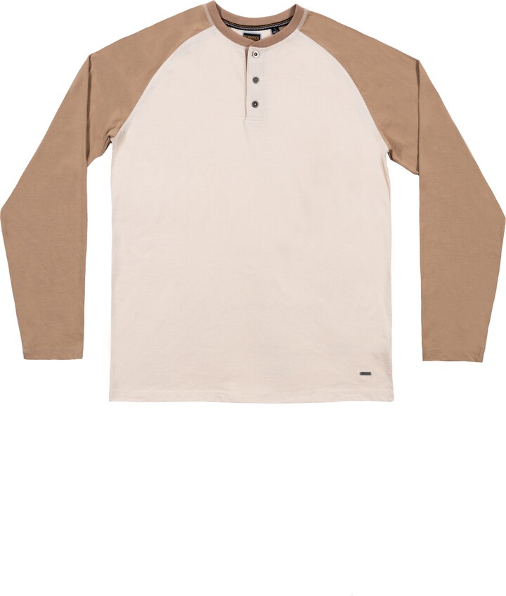 Burnside Heathered Long Sleeve Henley T-Shirt