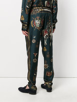 Thumbnail for your product : Dolce & Gabbana military print elasticated trousers