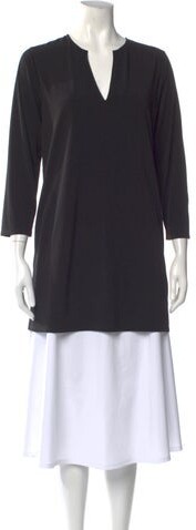 MARIE FRANCE VAN DAMME V-Neck Mini Dress