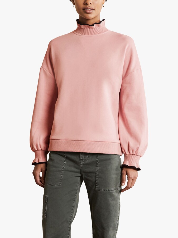 Boden Ruffle Detail Sweatshirt, Milkshake ShopStyle Jumpers