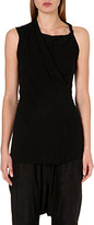 Thumbnail for your product : Rick Owens Draped sleeveless jersey top