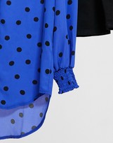 Thumbnail for your product : New Look shirt in blue spot print