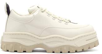 Eytys Angel Exaggerated-sole Leather Trainers - Mens - White