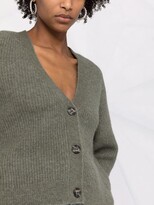 Thumbnail for your product : Ganni rib-knit V-neck cardigan