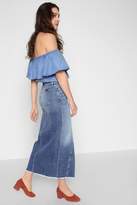 Thumbnail for your product : 7 For All Mankind Long Skirt In Gold Coast Waves