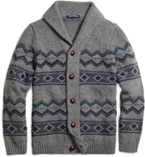 Thumbnail for your product : Brooks Brothers Wool Fair Isle Cardigan