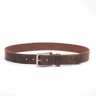 DSTLD Mens Standard Leather Belt in Vintage Brown
