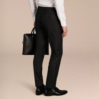 Burberry Slim Fit Wool Trousers