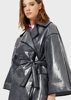 Thumbnail for your product : Emporio Armani Coated Denim Trench Coat