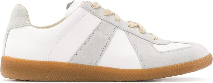 Maison Margiela Woman's Bicolor Leather Replica Sneakers