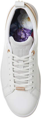Ted Baker Kulei Sneakers White Leather Rose Gold