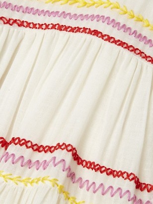 Carolina K. Marieta Multicolor Exposed Seam Mini Dress
