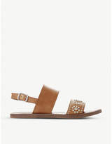 Thumbnail for your product : Dune Luma embellished leather slingback sandals