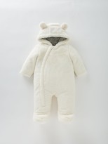 Thumbnail for your product : Mini V by Very Baby Unisex Faux Fur Cuddle Suit - Ivory