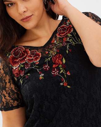 Evans Lace Embroidered Tunic
