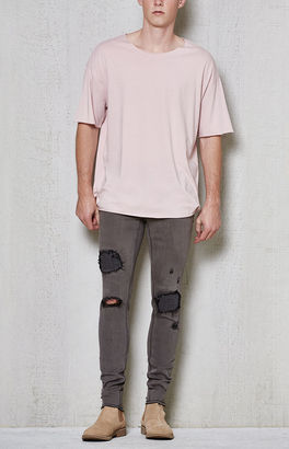 PacSun Skinniest Grey Destroyed Active Stretch Jeans