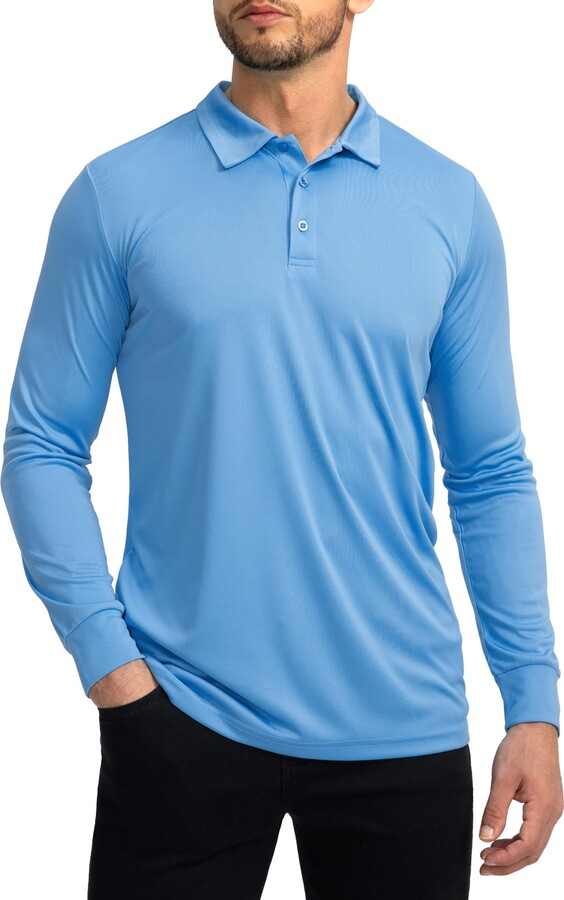 G Gradual Men's Polo Shirt Long Sleeve Golf Shirts Lightweight UPF 50+ Sun  Protection Cool Shirts for Men Work Fishing Outdoor - ShopStyle T-shirts