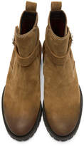 Thumbnail for your product : DSQUARED2 Brown Suede Buckle Boots