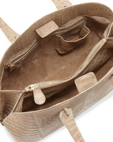 Thumbnail for your product : Nancy Gonzalez Crocodile Large Dome Satchel Bag, Sand Matte