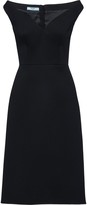 Thumbnail for your product : Prada Off-Shoulder Bateau Neck Dress