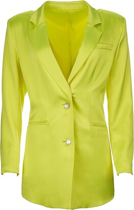 In The Style x Perrie Sian boyfriend blazer in lime - part of a