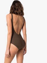 Thumbnail for your product : ASCENO V-neck open-back swimsuit