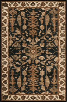 Wildon Home Machine Washable Turkish Brown Area Rug