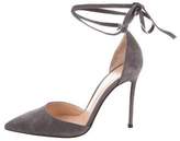 Thumbnail for your product : Gianvito Rossi Suede Wrap-Around Pumps w/ Tags