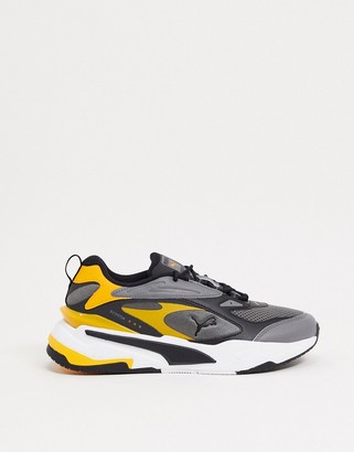 Puma RS-Fast sneakers in black and gray - ShopStyle