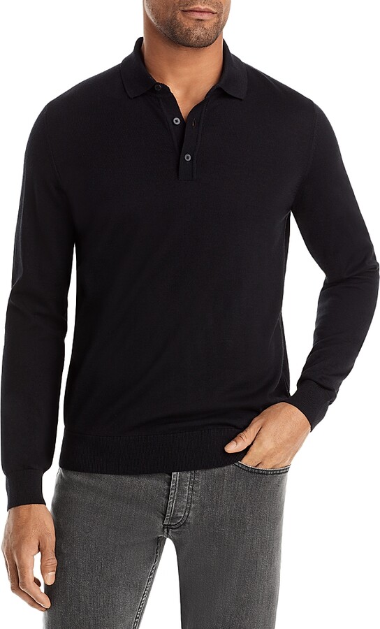 Boss Lancione Long Sleeve Polo Shirt