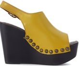 Thumbnail for your product : Jeffrey Campbell Sandalo Con Zeppa In Pelle Gialla