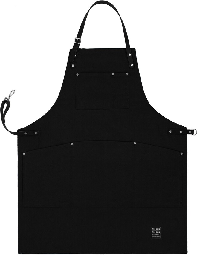 Risdon & Risdon Black Collection Original Apron With Leather Straps ShopStyle